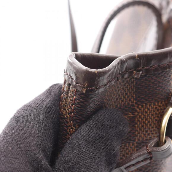 LOUIS VUITTON Brown Damier Leather Neverfull PM Tote Bag - Picture 8 of 15